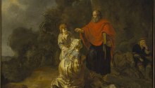 Prophet Elisha and the Shunammite woman on Mt. Carmel